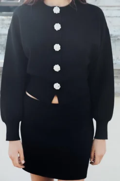 Best CHAQUETA PUNTO BOTONES GRANDES Mujer Cárdigan / Jerséis|Punto