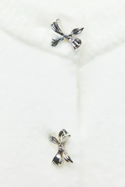 Fashion CHAQUETA PUNTO BOTONES LAZOS Mujer Cárdigan / Jerséis|Punto