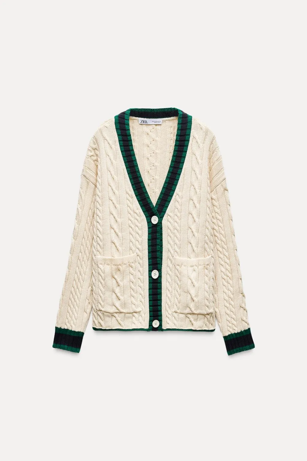 Outlet CHAQUETA PUNTO CABLES Mujer Cárdigan / Jerséis|Punto