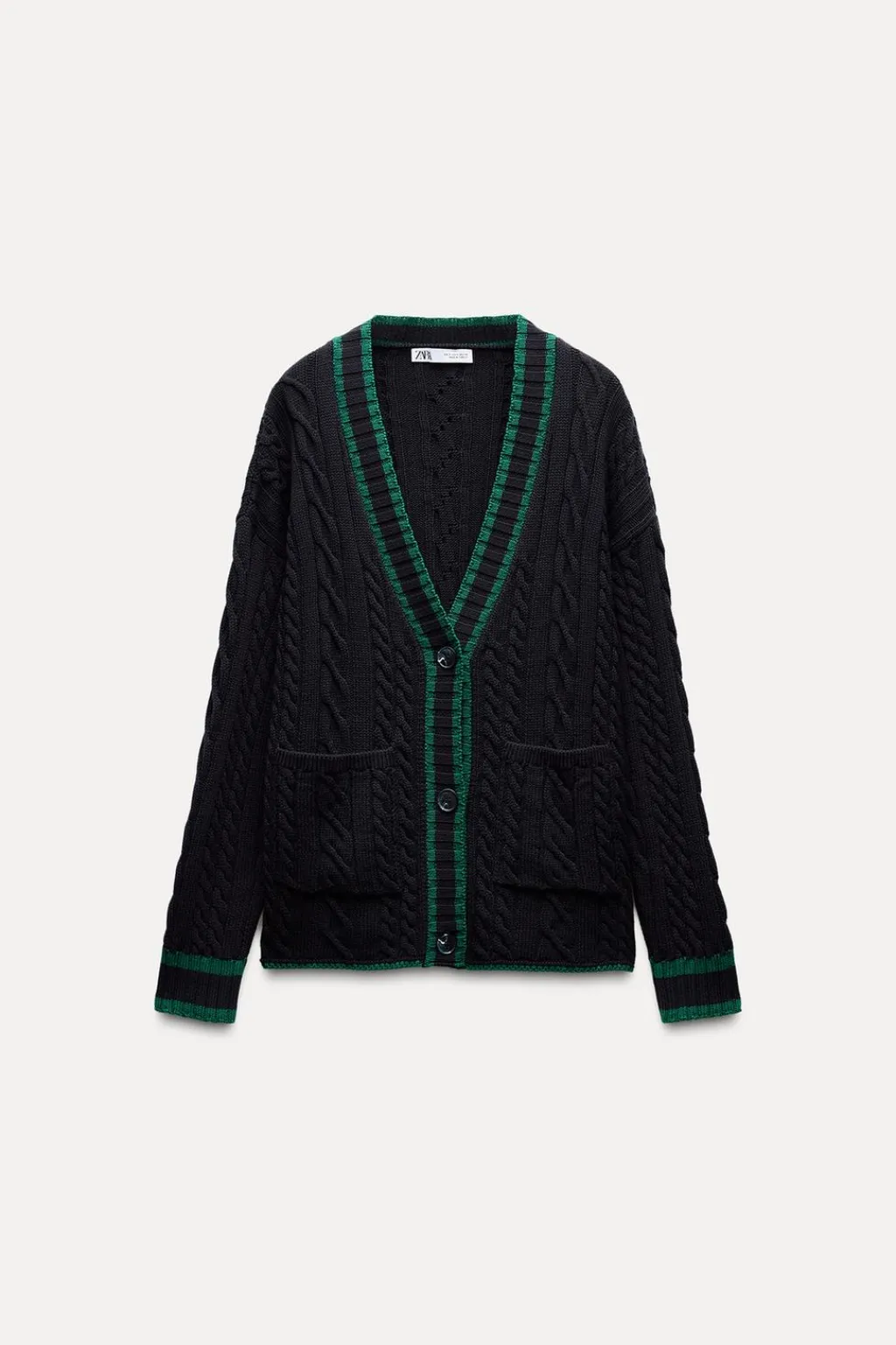 Hot CHAQUETA PUNTO CABLES Mujer Cárdigan / Jerséis|Punto