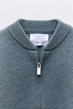 Niños ZARA 6 - 14 Años·Punto|6 - 14 Años·Total Look<CHAQUETA PUNTO CREMALLERA