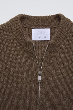 Niños ZARA 6 - 14 Años·Punto|6 - 14 Años·Total Look<CHAQUETA PUNTO CREMALLERA