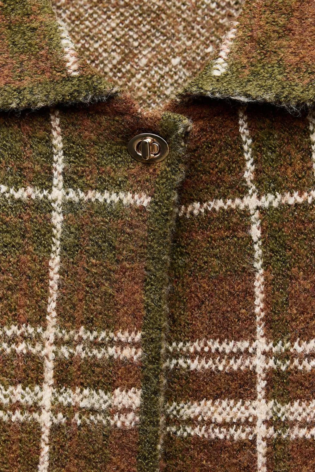 Hot CHAQUETA PUNTO CUADROS Mujer Cárdigan / Jerséis|Punto