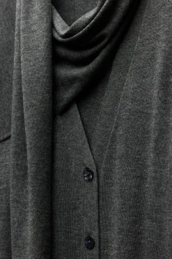 Online CHAQUETA PUNTO CUELLO BUFANDA Mujer Cárdigan / Jerséis|Punto