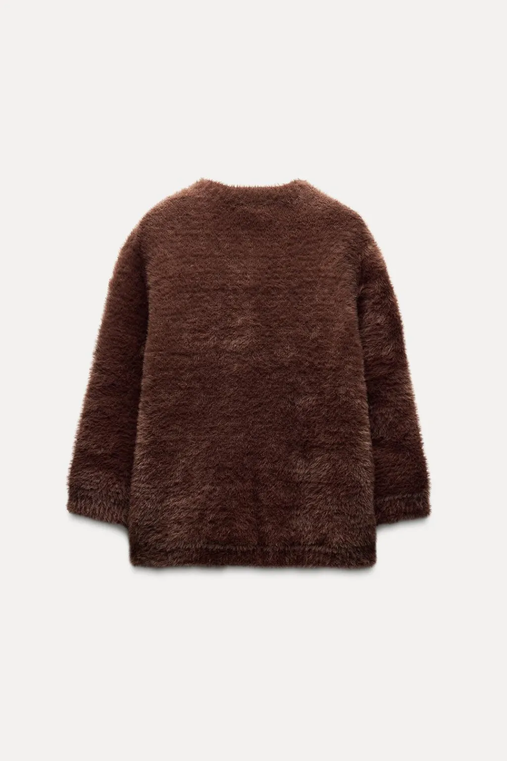 New CHAQUETA PUNTO EFECTO PELO Mujer Cárdigan / Jerséis|Punto