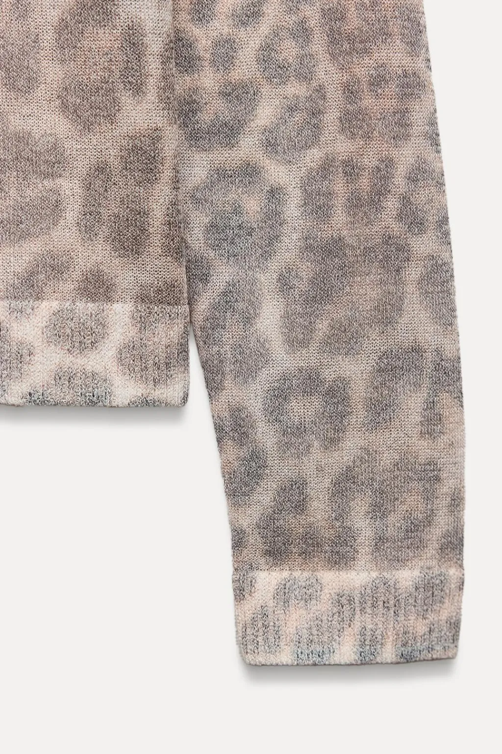 New CHAQUETA PUNTO ESTAMPADO ANIMAL Mujer Cárdigan / Jerséis|Punto