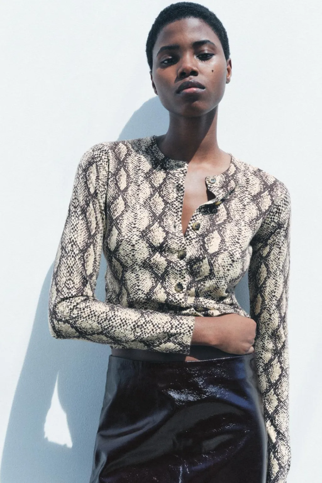 Sale CHAQUETA PUNTO ESTAMPADO ANIMAL Mujer Cárdigan / Jerséis|Punto