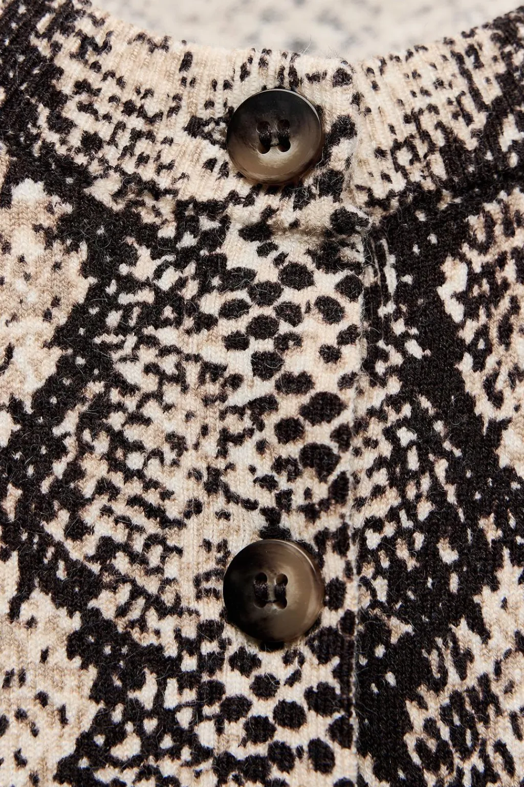 Sale CHAQUETA PUNTO ESTAMPADO ANIMAL Mujer Cárdigan / Jerséis|Punto