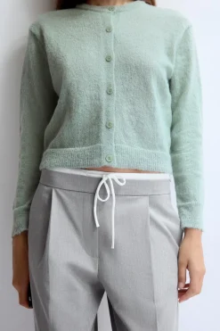 Fashion CHAQUETA PUNTO FINO Mujer Cárdigan / Jerséis|Punto