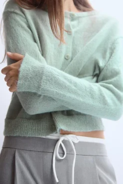 Fashion CHAQUETA PUNTO FINO Mujer Cárdigan / Jerséis|Punto