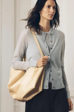 Sale CHAQUETA PUNTO FINO CON LANA Y ALPACA Mujer Cárdigan / Jerséis|Punto