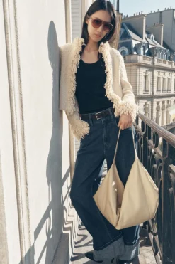 Best CHAQUETA PUNTO FLECOS Mujer Cárdigan / Jerséis|Punto