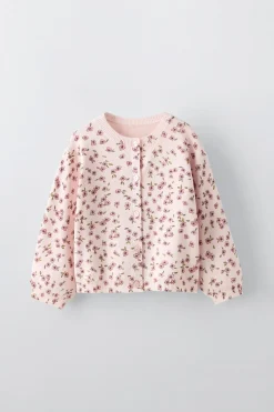 Niños ZARA 1½ - 6 Años·Punto|6 - 18 Meses·Punto<CHAQUETA PUNTO FLORES