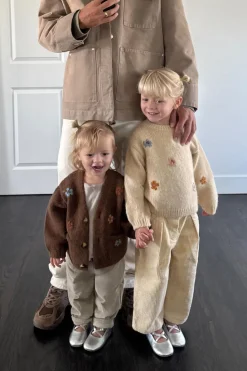 Niños ZARA 1½ - 6 Años·Punto|6 - 18 Meses·Punto<CHAQUETA PUNTO FLORES BORDADAS