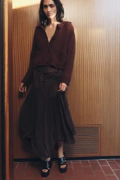 Outlet CHAQUETA PUNTO GRUESO Mujer Cárdigan / Jerséis|Punto