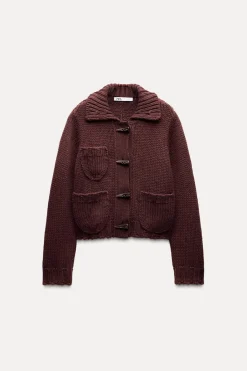 Outlet CHAQUETA PUNTO GRUESO Mujer Cárdigan / Jerséis|Punto