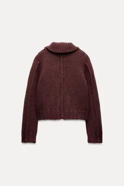 Outlet CHAQUETA PUNTO GRUESO Mujer Cárdigan / Jerséis|Punto