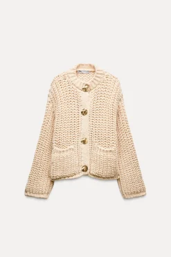 Discount CHAQUETA PUNTO GRUESO Mujer Cárdigan / Jerséis|Punto