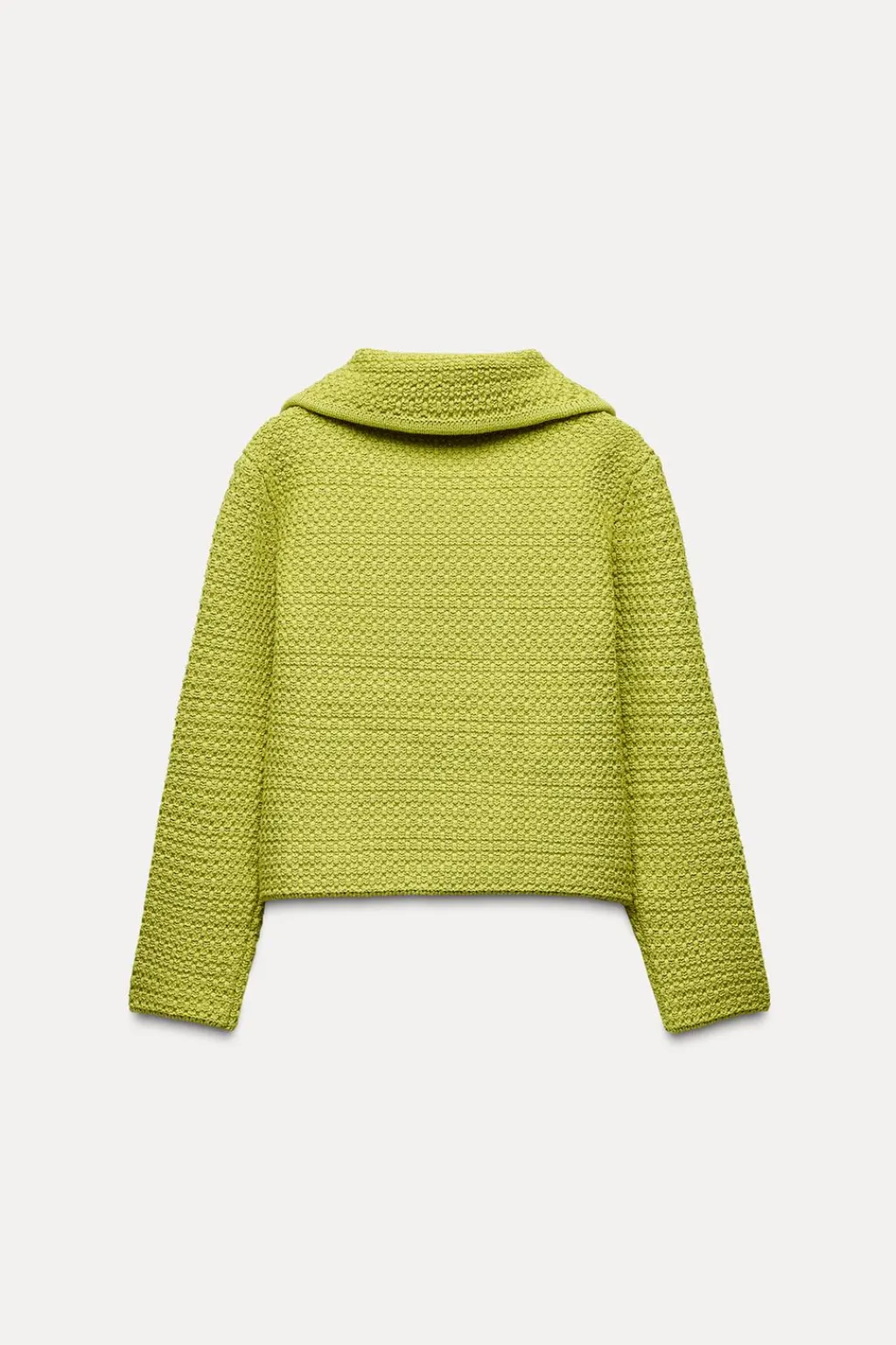 Fashion CHAQUETA PUNTO GRUESO CUELLO BOBO Mujer Cárdigan / Jerséis|Punto