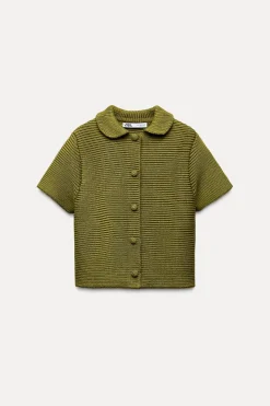 Discount CHAQUETA PUNTO GRUESO CUELLO BOBO Mujer Cárdigan / Jerséis|Punto