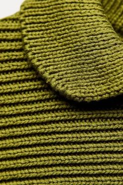 Discount CHAQUETA PUNTO GRUESO CUELLO BOBO Mujer Cárdigan / Jerséis|Punto