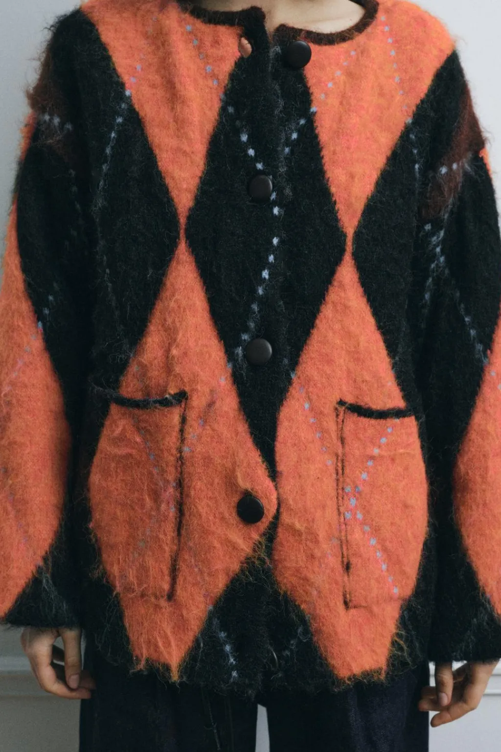 Outlet CHAQUETA PUNTO JACQUARD Mujer Cárdigan / Jerséis|Punto