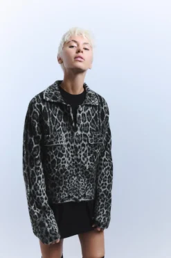 Outlet CHAQUETA PUNTO JACQUARD ANIMAL Mujer Chaquetas / Cazadoras|Cárdigan / Jerséis