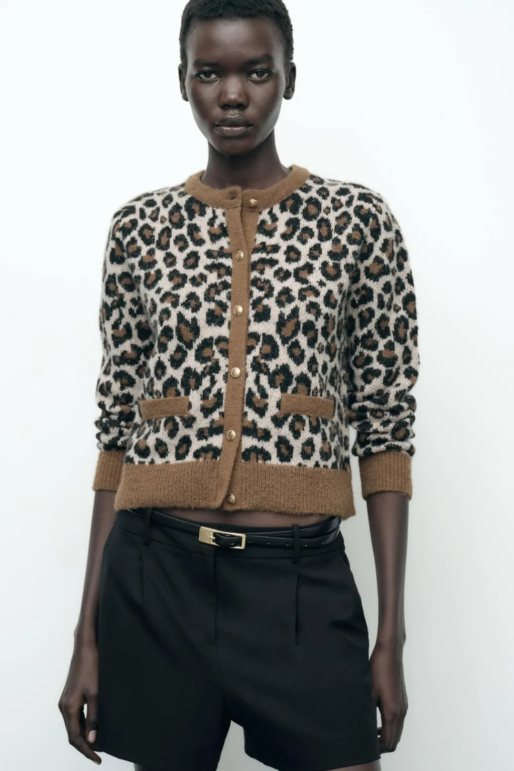 New CHAQUETA PUNTO JACQUARD ANIMAL Mujer Cárdigan / Jerséis|Punto