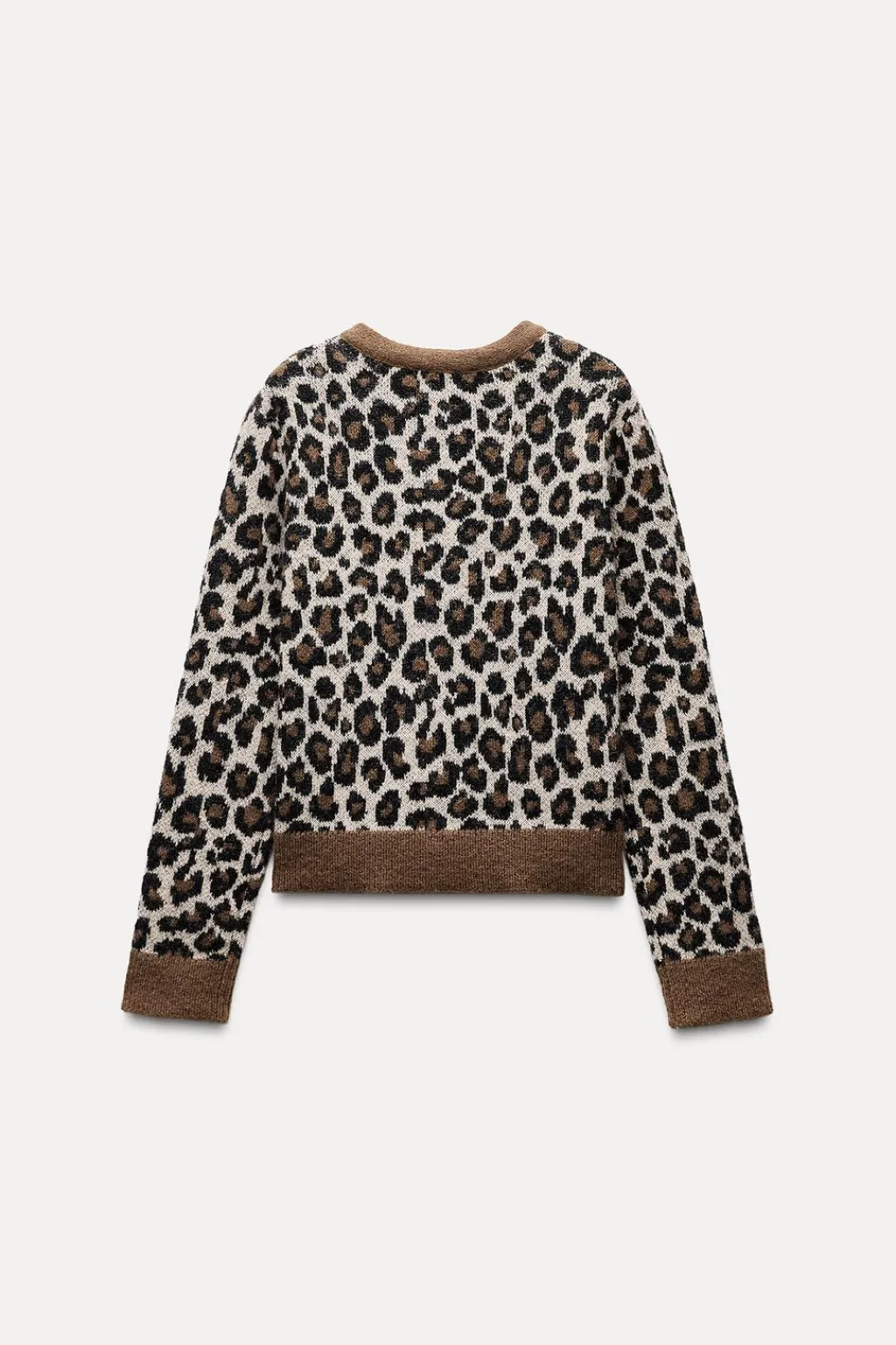 New CHAQUETA PUNTO JACQUARD ANIMAL Mujer Cárdigan / Jerséis|Punto