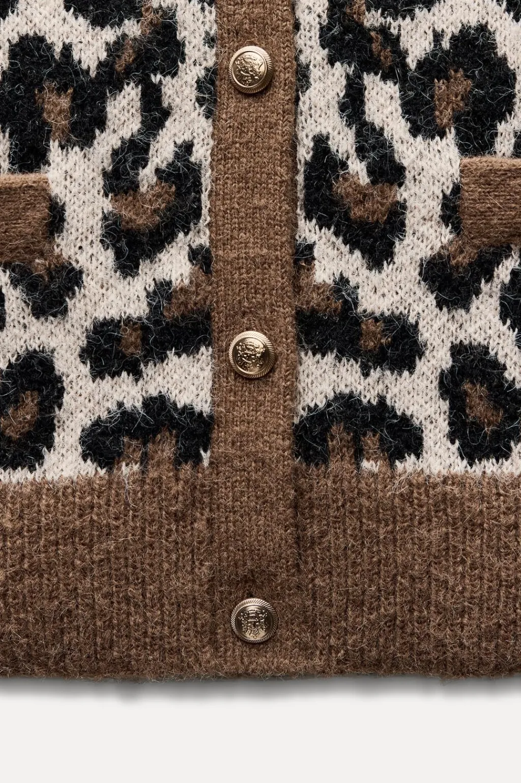 New CHAQUETA PUNTO JACQUARD ANIMAL Mujer Cárdigan / Jerséis|Punto