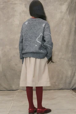 Niños ZARA 6 - 14 Años·Punto<CHAQUETA PUNTO LANA FLORES BORDADAS LIMITED EDITION