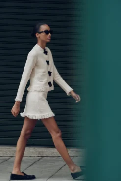 New CHAQUETA PUNTO LAZOS Mujer Cárdigan / Jerséis|Punto