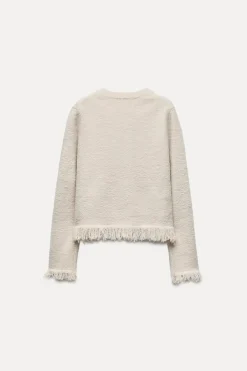 New CHAQUETA PUNTO LAZOS Mujer Cárdigan / Jerséis|Punto