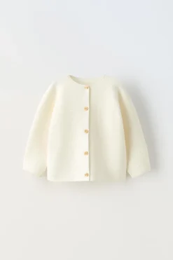 Niños ZARA 0 - 6 Meses·Punto|0 - 6 Meses·Básicos<CHAQUETA PUNTO LINKS