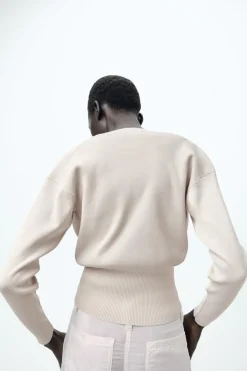 Outlet CHAQUETA PUNTO LISO Mujer Cárdigan / Jerséis|Punto