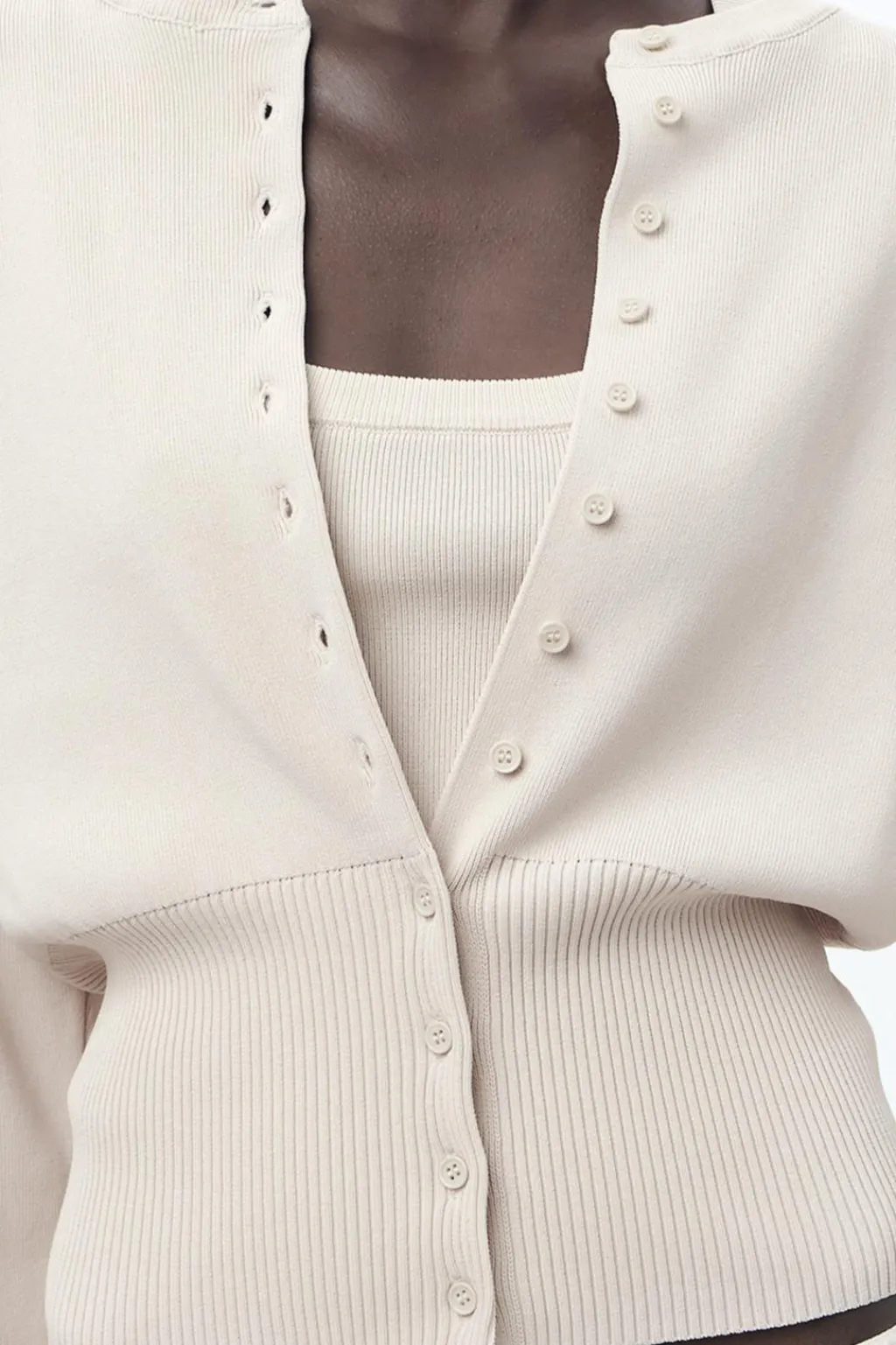 Outlet CHAQUETA PUNTO LISO Mujer Cárdigan / Jerséis|Punto