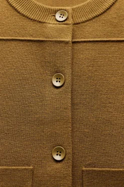 Fashion CHAQUETA PUNTO LISO Mujer Cárdigan / Jerséis|Punto