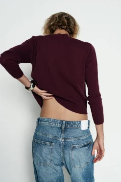 Sale CHAQUETA PUNTO LISO Mujer Cárdigan / Jerséis|Punto