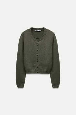 Discount CHAQUETA PUNTO LISO Mujer Cárdigan / Jerséis|Punto