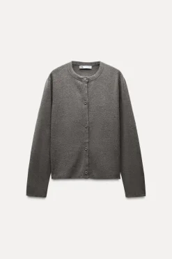 Best CHAQUETA PUNTO LISO Mujer Cárdigan / Jerséis|Punto