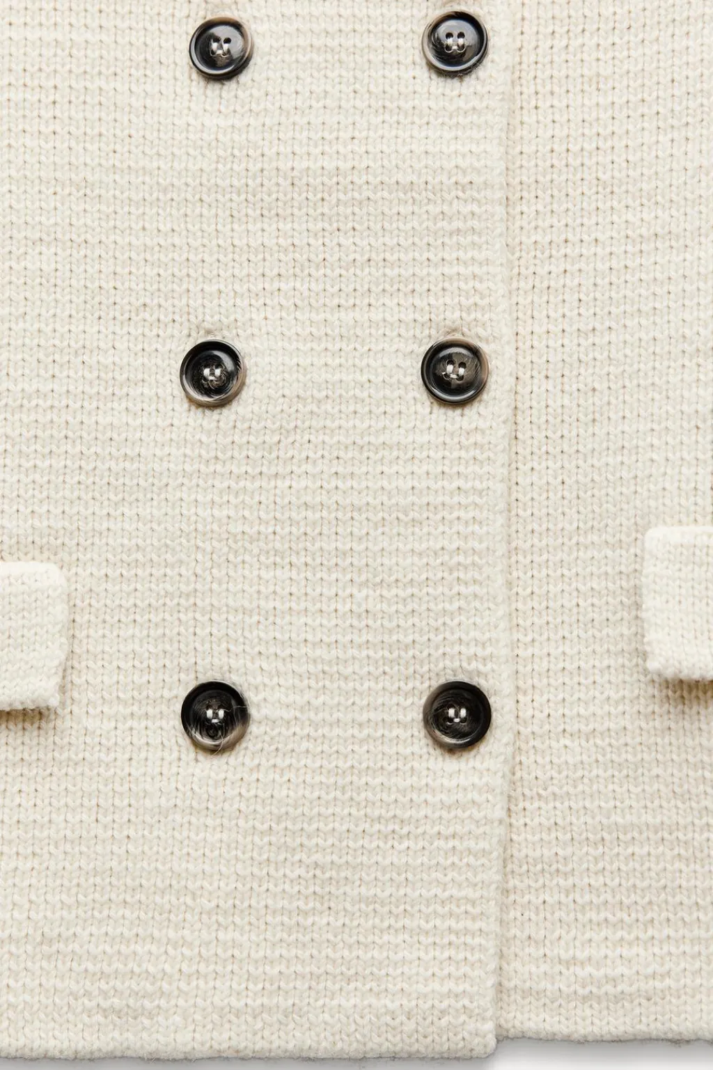 Fashion CHAQUETA PUNTO LISO BOTONES Mujer Cárdigan / Jerséis|Punto