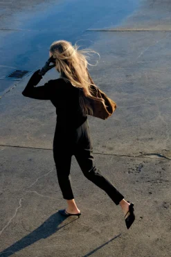 Fashion CHAQUETA PUNTO LISO HOMBRERAS Mujer Cárdigan / Jerséis|Punto