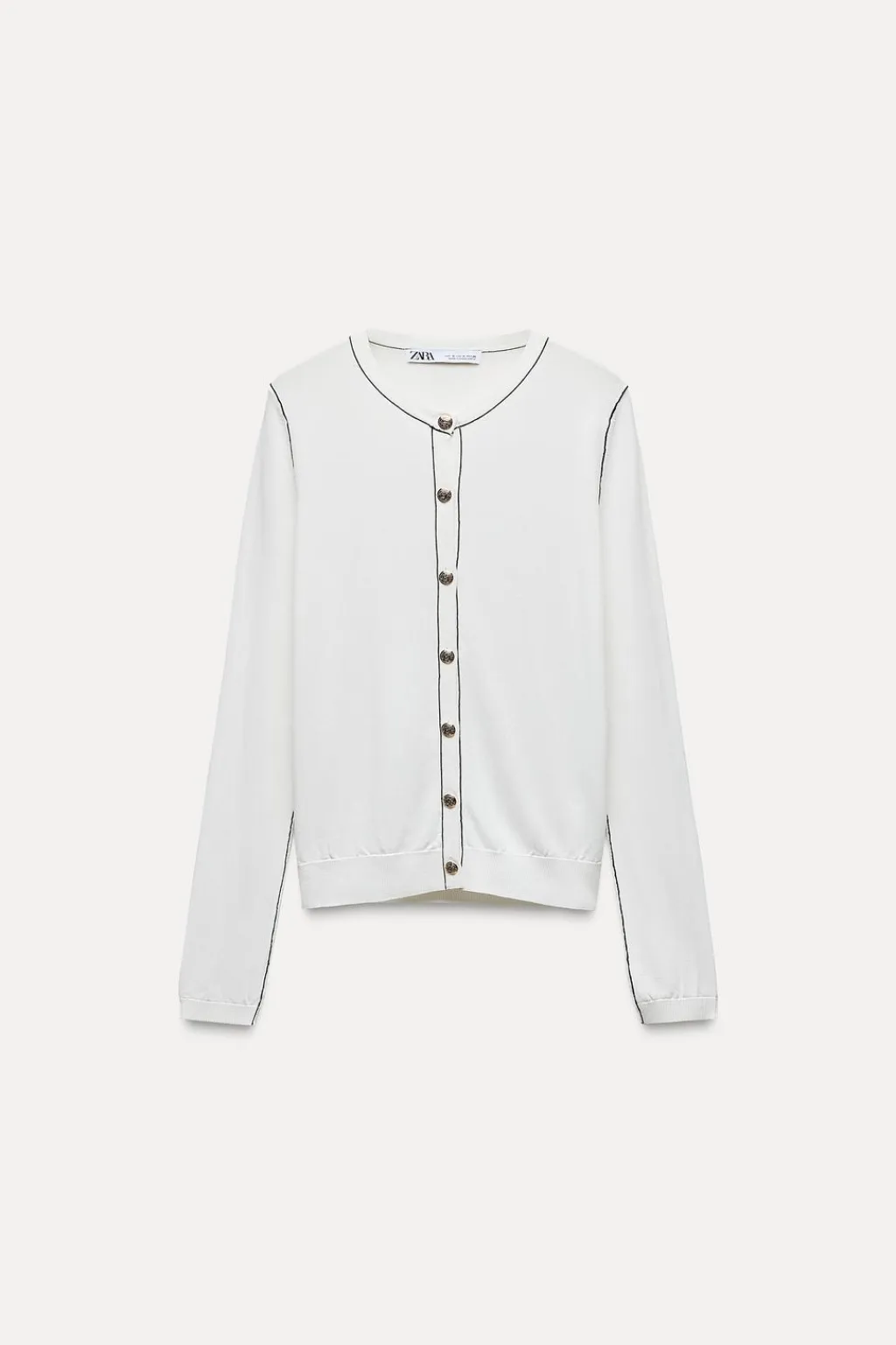 Discount CHAQUETA PUNTO LISO VIVOS CONTRASTE Mujer Cárdigan / Jerséis|Punto