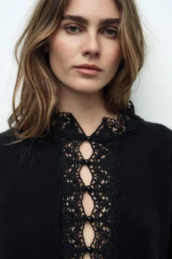 Online CHAQUETA PUNTO MANGA ANCHA Mujer Cárdigan / Jerséis|Punto