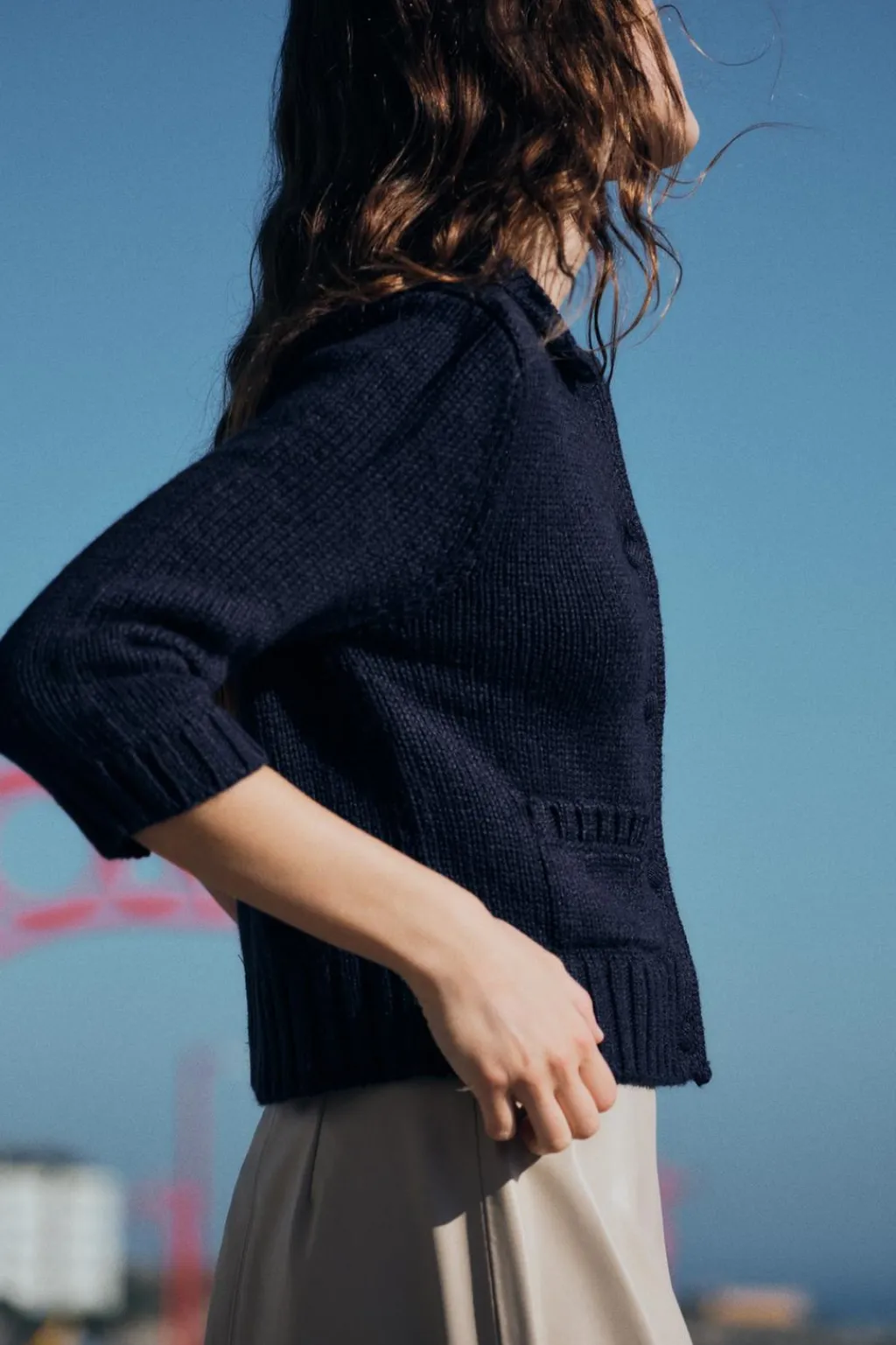 Online CHAQUETA PUNTO MANGA FRANCESA Mujer Cárdigan / Jerséis|Punto