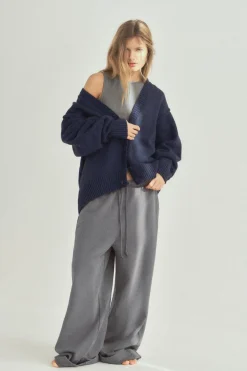 Online CHAQUETA PUNTO MANGA PLIEGUES Mujer Cárdigan / Jerséis|Punto