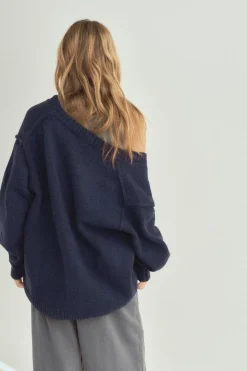 Online CHAQUETA PUNTO MANGA PLIEGUES Mujer Cárdigan / Jerséis|Punto