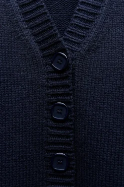 Online CHAQUETA PUNTO MANGA PLIEGUES Mujer Cárdigan / Jerséis|Punto