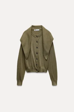 Discount CHAQUETA PUNTO PAÑUELO Mujer Cárdigan / Jerséis|Punto