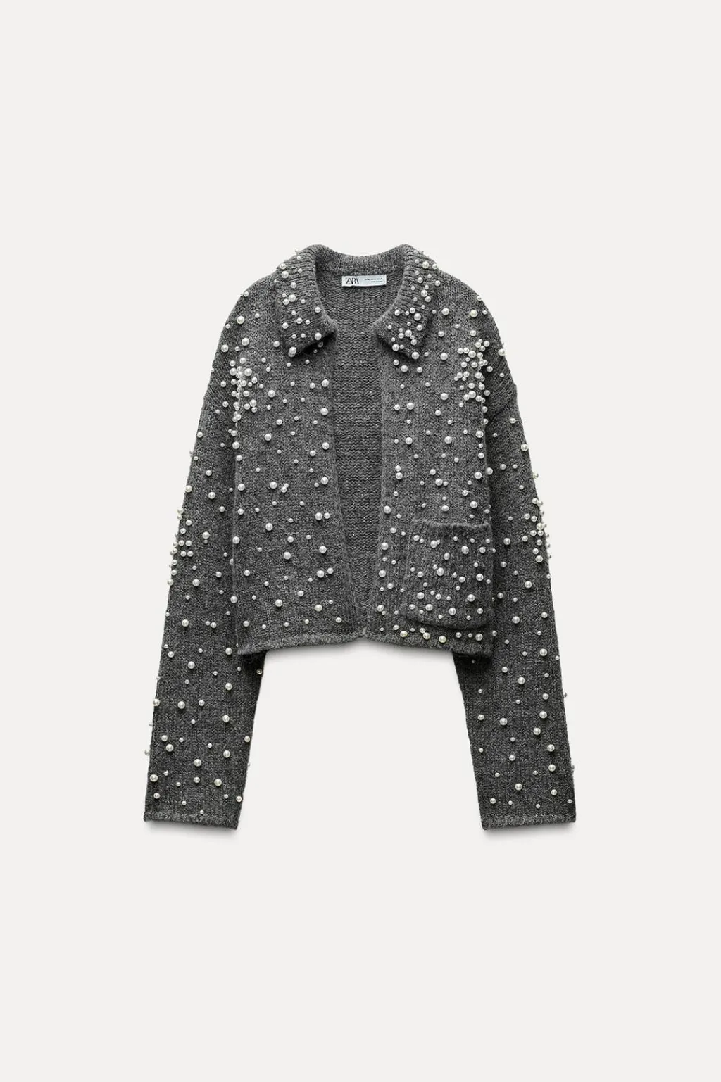 Fashion CHAQUETA PUNTO PERLAS Mujer Cárdigan / Jerséis|Punto